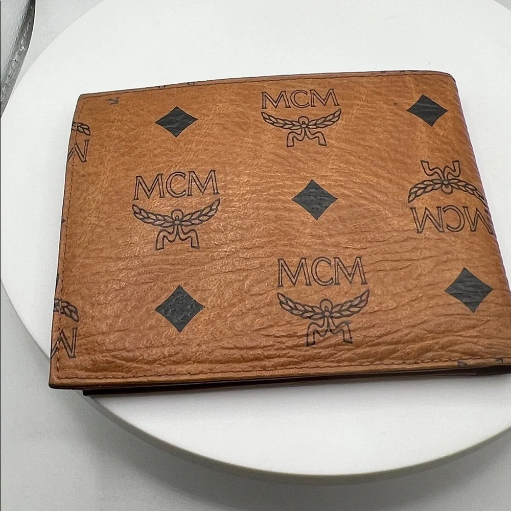 839. MCM Cognac Visetos Wallet